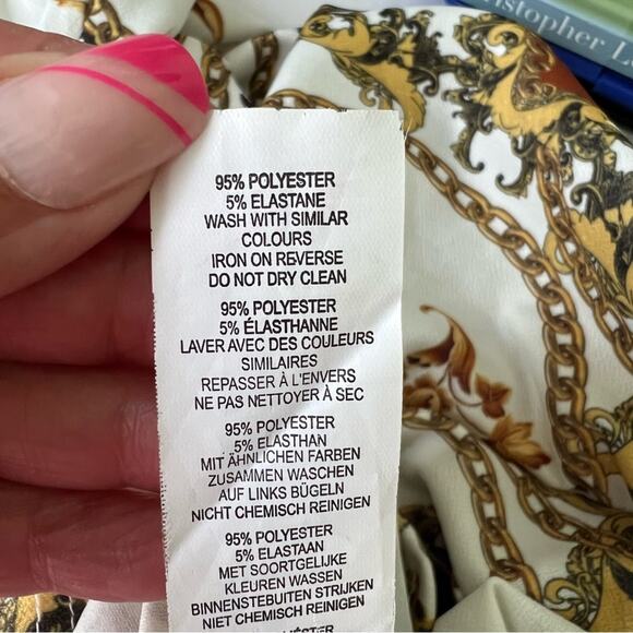 Boohoo Chain Print Midi Bodycon Dress 6 - Picture 16 of 16